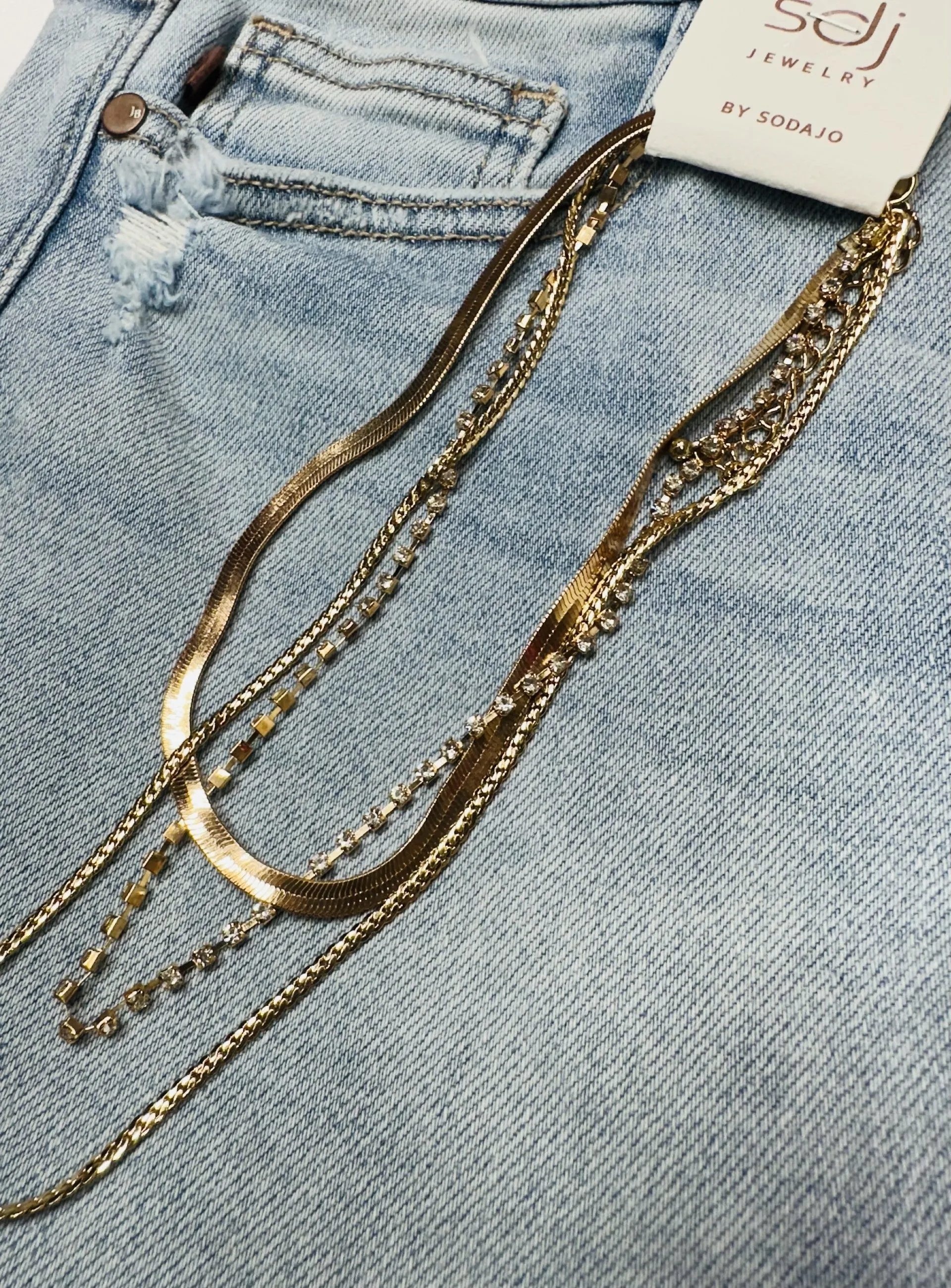 3 layered Gold Necklace