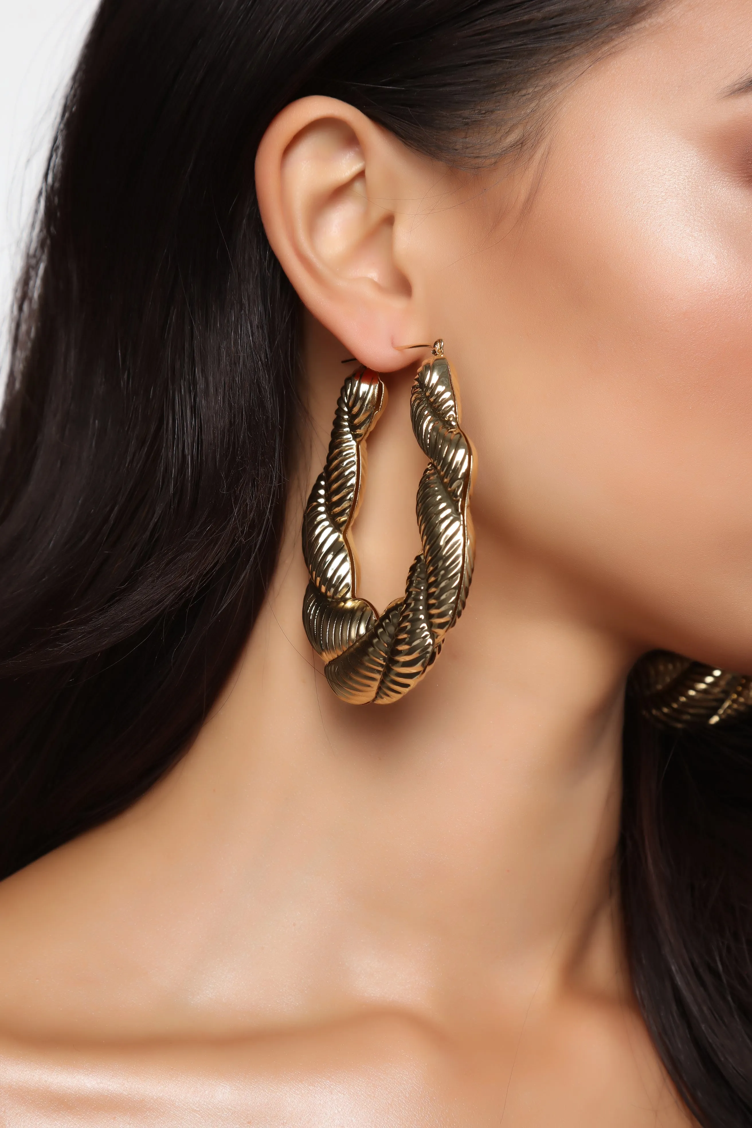 A Little Twisted Earrings - Gold