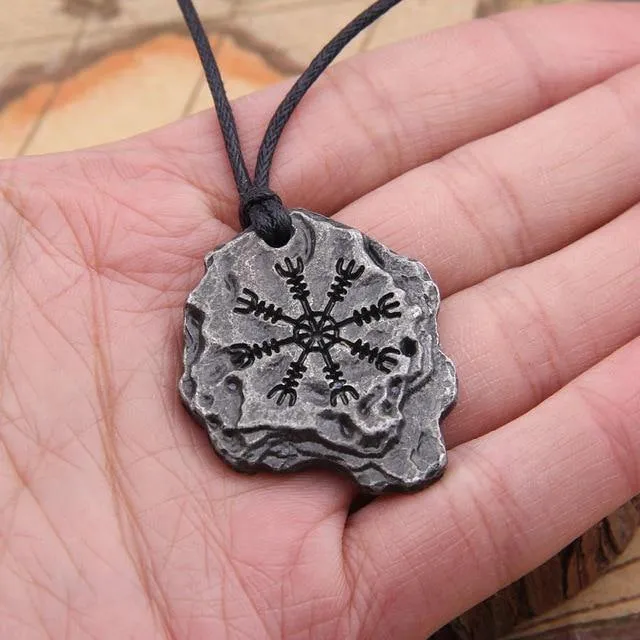 Aegishjalmr Helm of Awe Rock Necklace