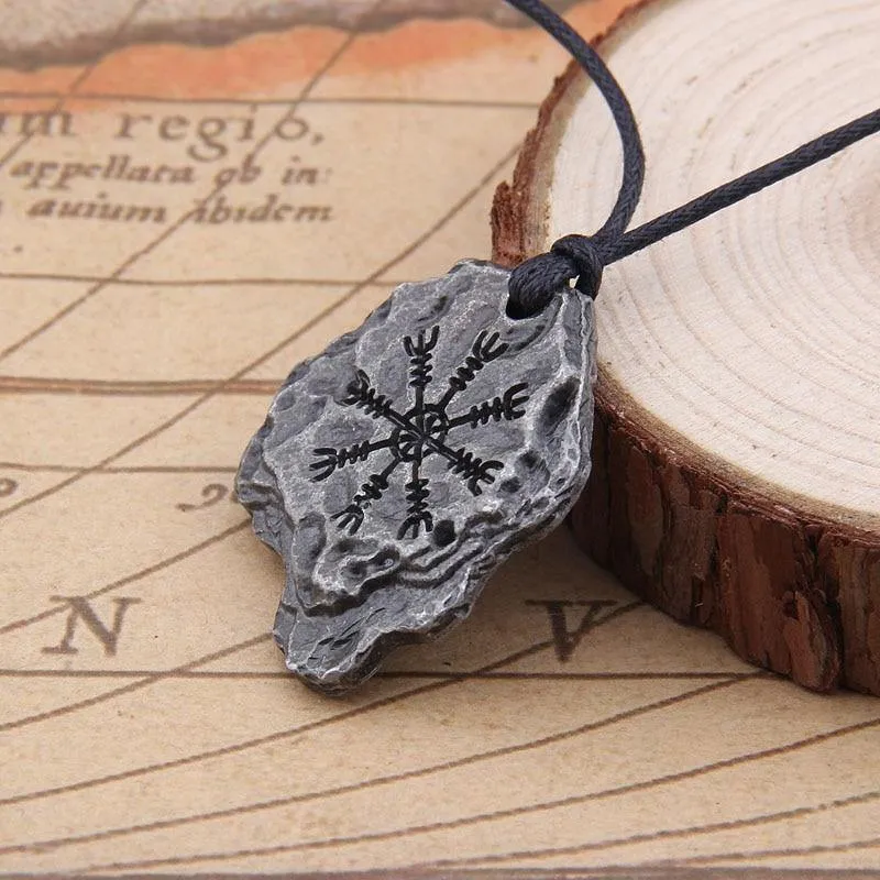 Aegishjalmr Helm of Awe Rock Necklace