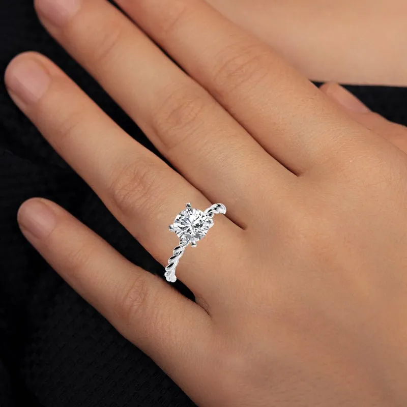 Balsam - GIA Natural Round Diamond Engagement Ring