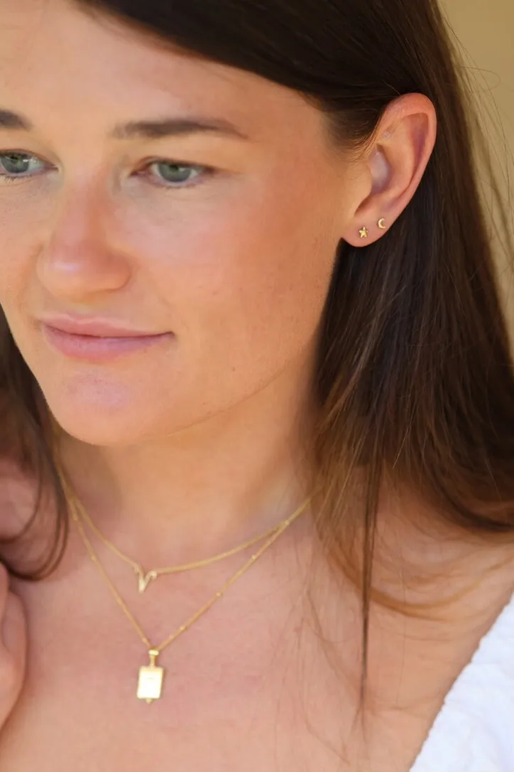 Cosmic Lover 14K Gold Studs