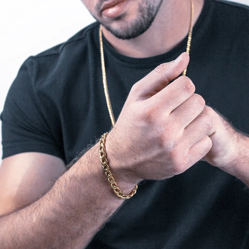 Curb Chain Bracelet (Gold-Plated)