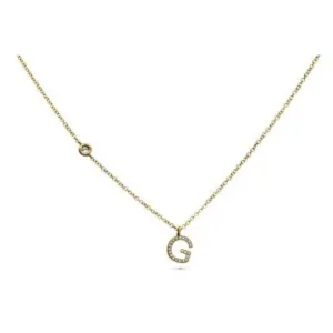 Diamond Initial Necklaces