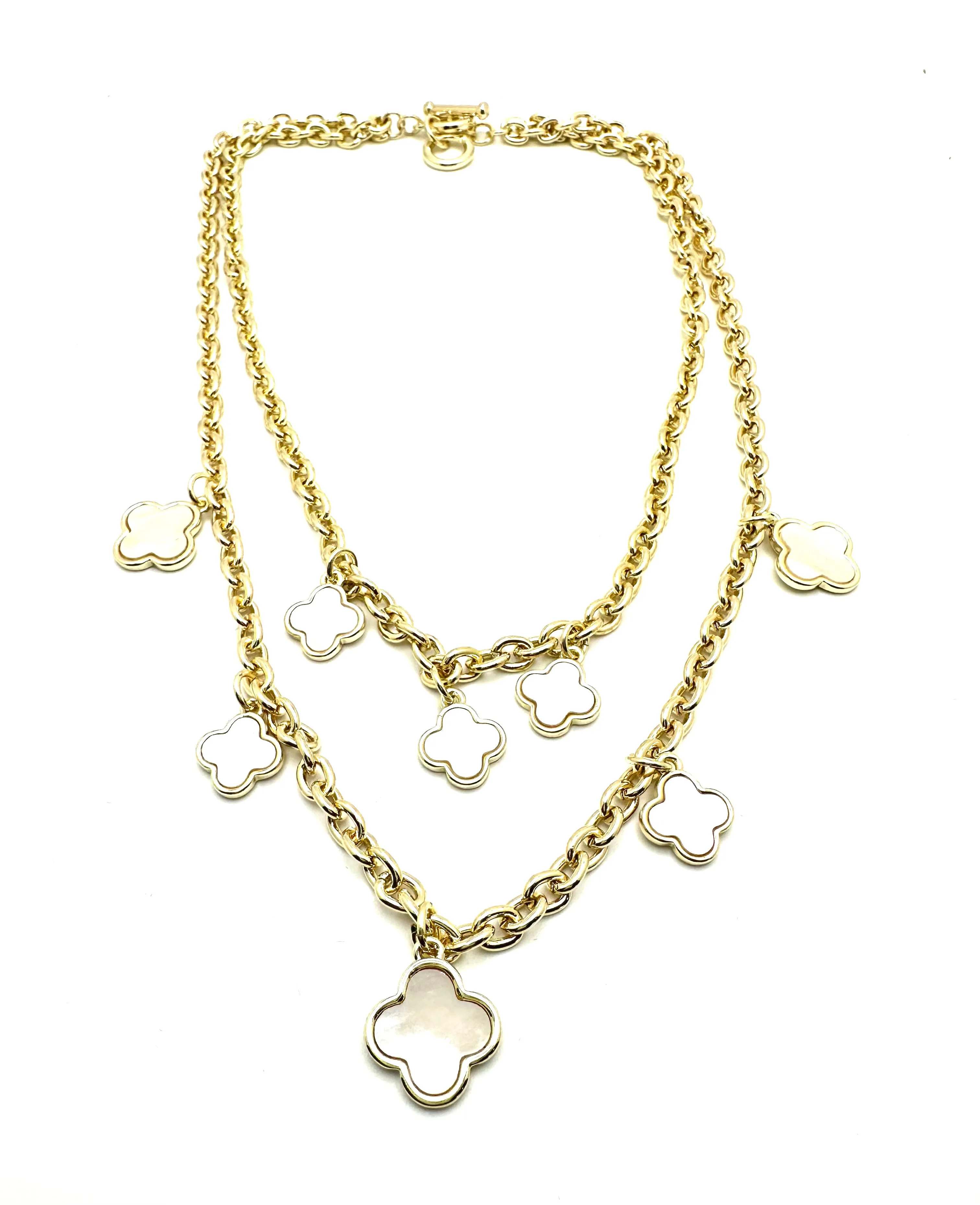 Double Layer Clover Necklace