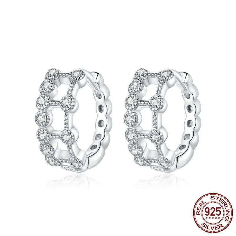 Electroplated Simple Double Layer Earrings