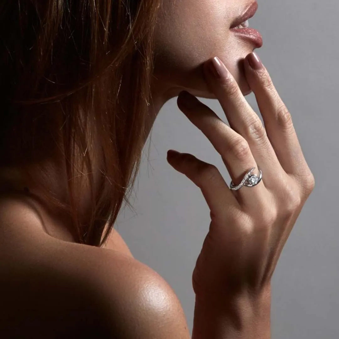 Entwined Rapture75 Engagement Ring - Platinum & 0.91ct Diamond