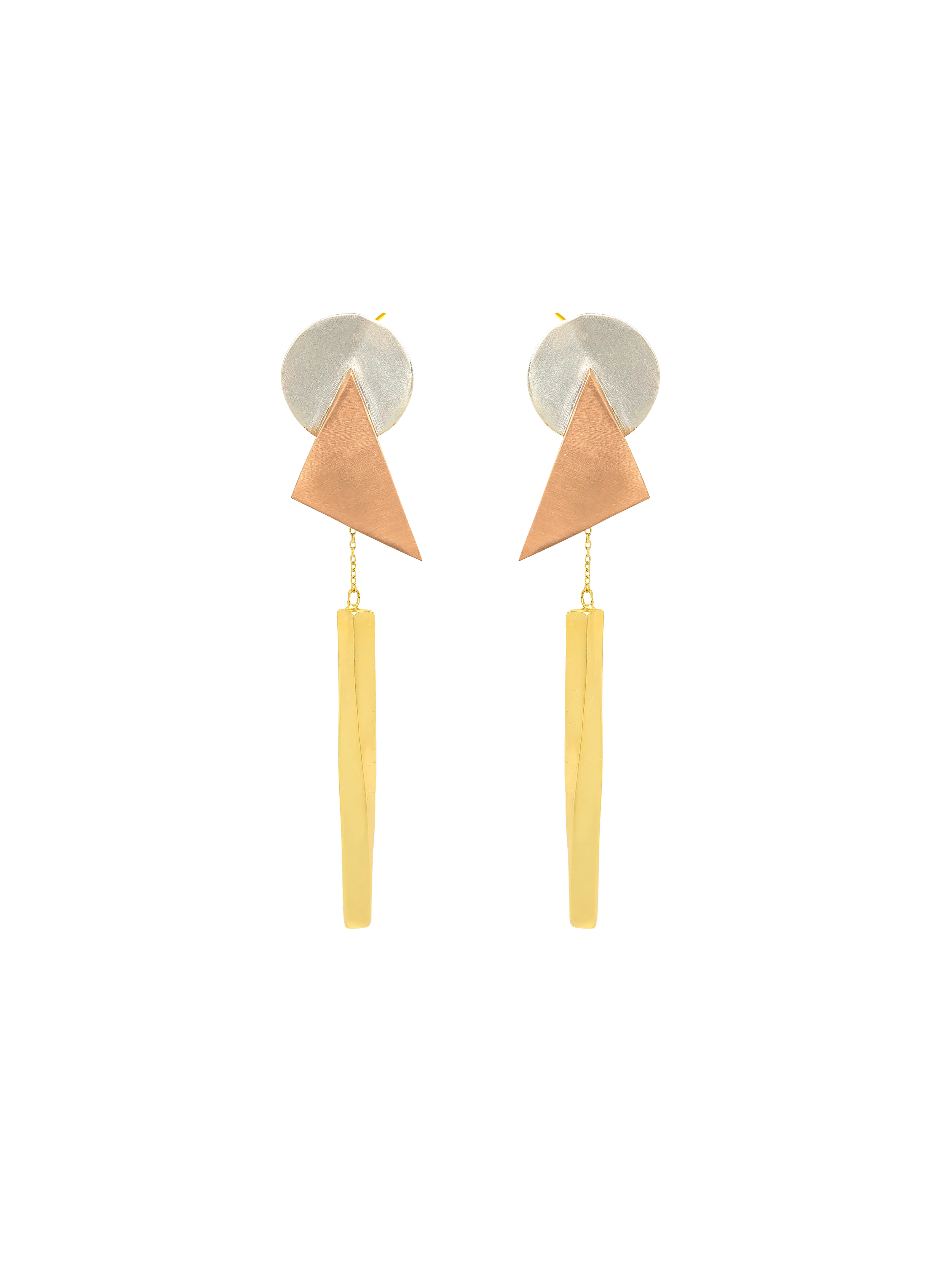 FABY X TRI TONE TWINE EARRING