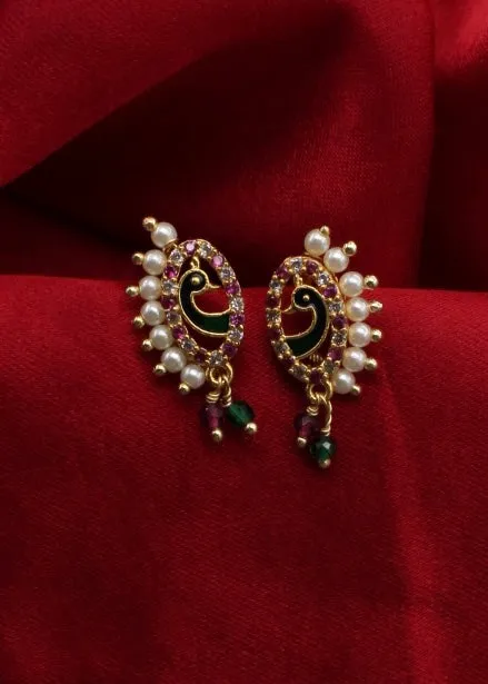 GRACEFUL PEACOCK EARRINGS