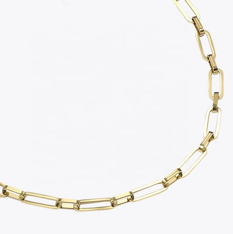Jasmine - Paper Clip Chain Necklace