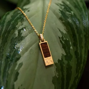 Koa Wood Honu Bar Pendant