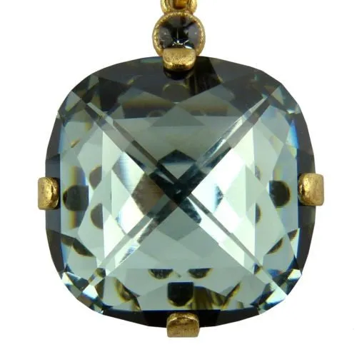 La Vie Parisienne Earrings Swarovski Crystal Popesco 6575G Indian Sapphire Extra