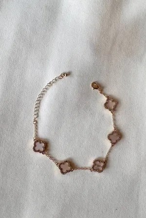 Large Clover Charm Bracelet
