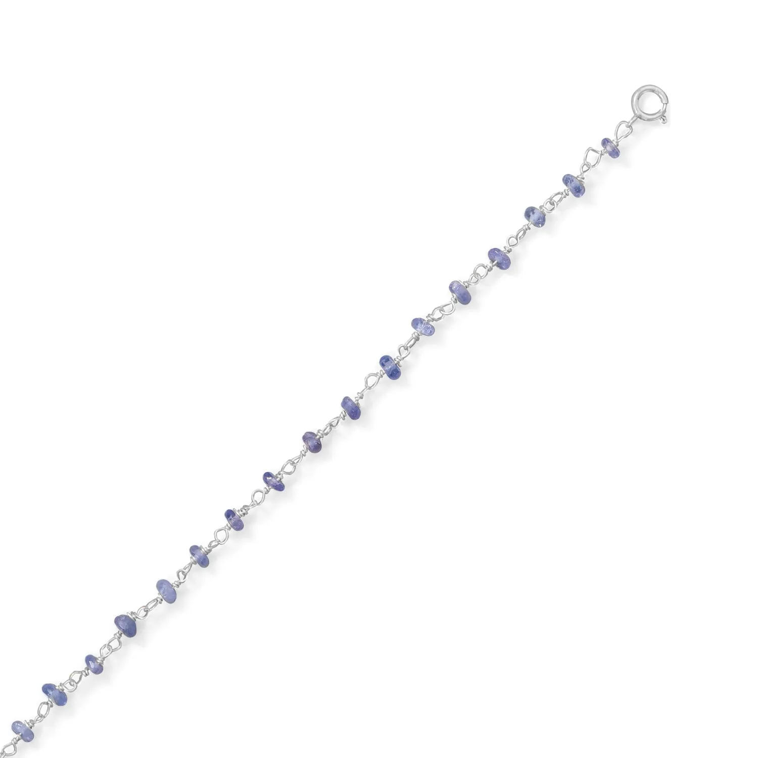 Lavender Love! 9.5"   1" Tanzanite Bead Anklet