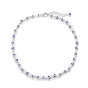 Lavender Love! 9.5"   1" Tanzanite Bead Anklet