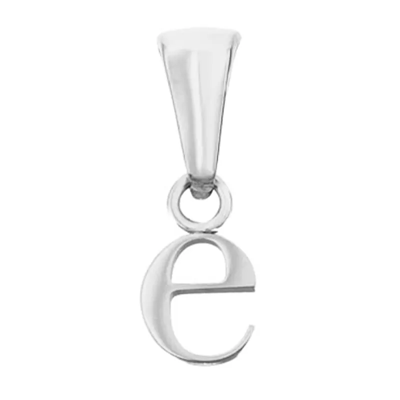 Lowercase Initial Pendant (Silver)