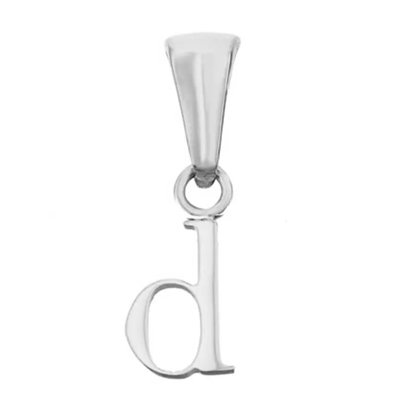 Lowercase Initial Pendant (Silver)