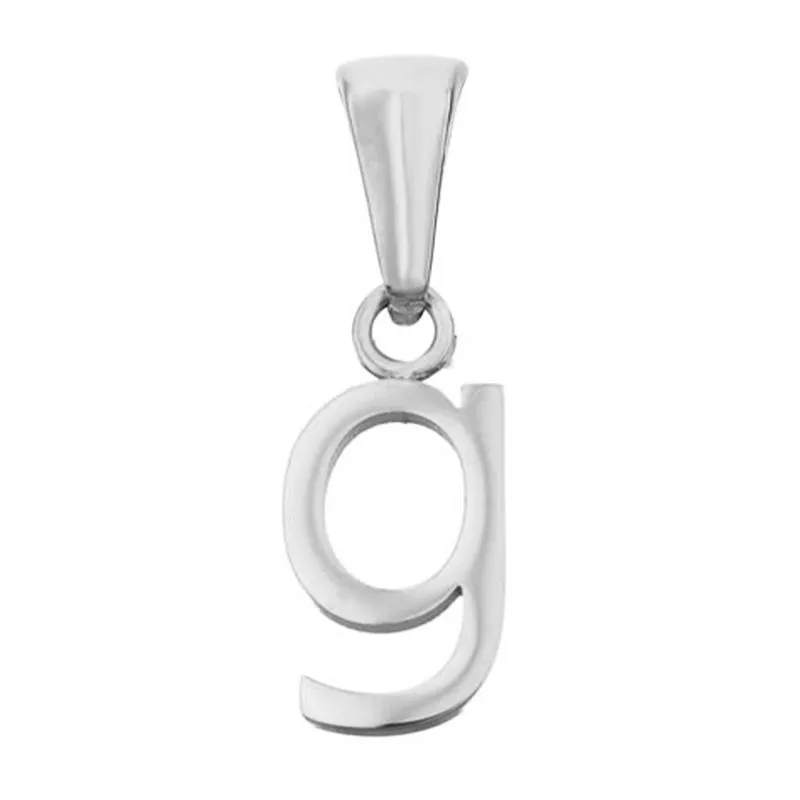 Lowercase Initial Pendant (Silver)