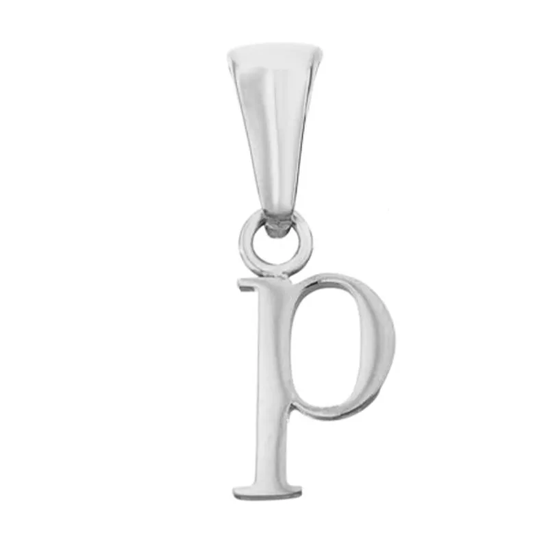 Lowercase Initial Pendant (Silver)
