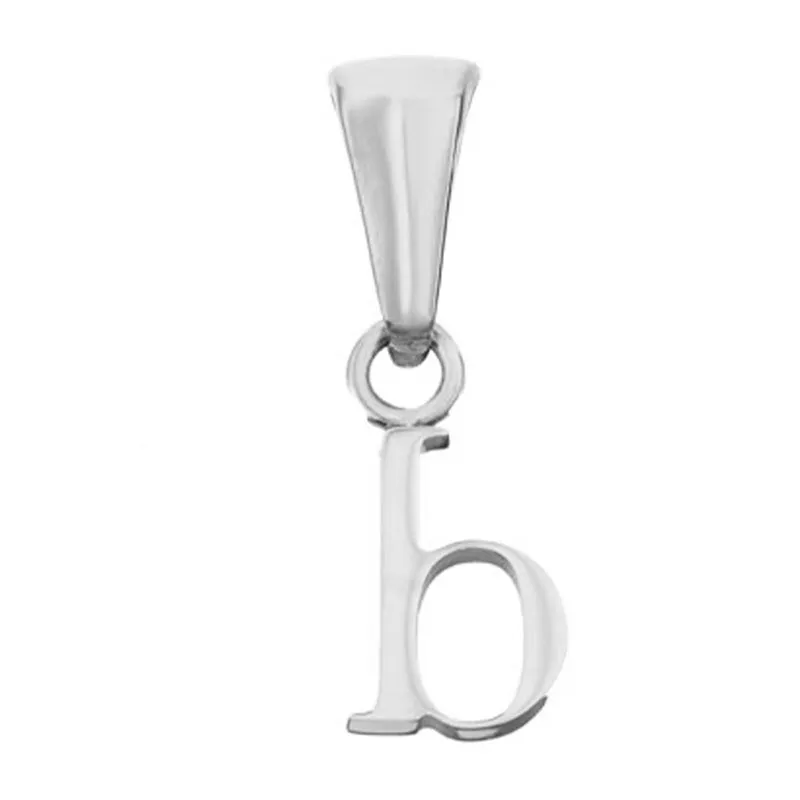Lowercase Initial Pendant (Silver)