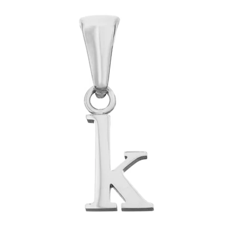 Lowercase Initial Pendant (Silver)