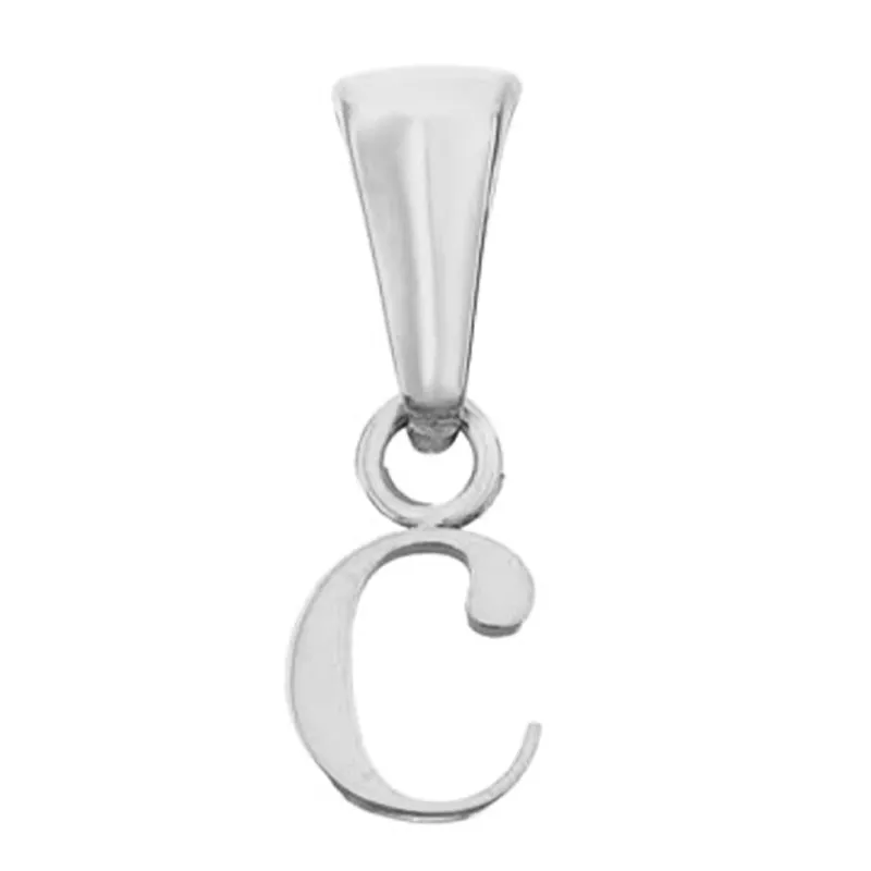 Lowercase Initial Pendant (Silver)