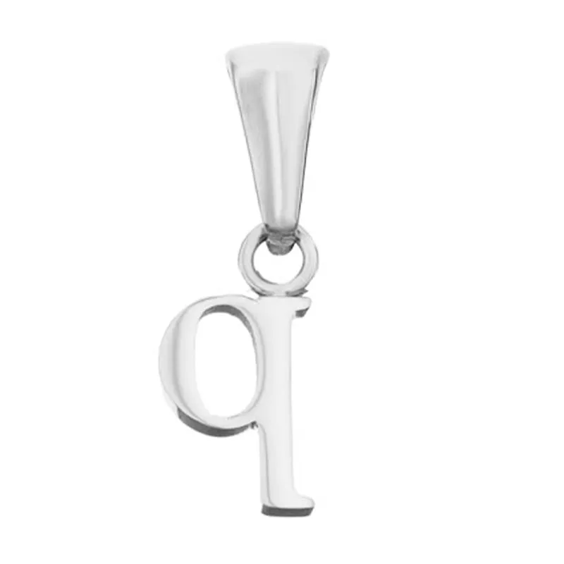 Lowercase Initial Pendant (Silver)