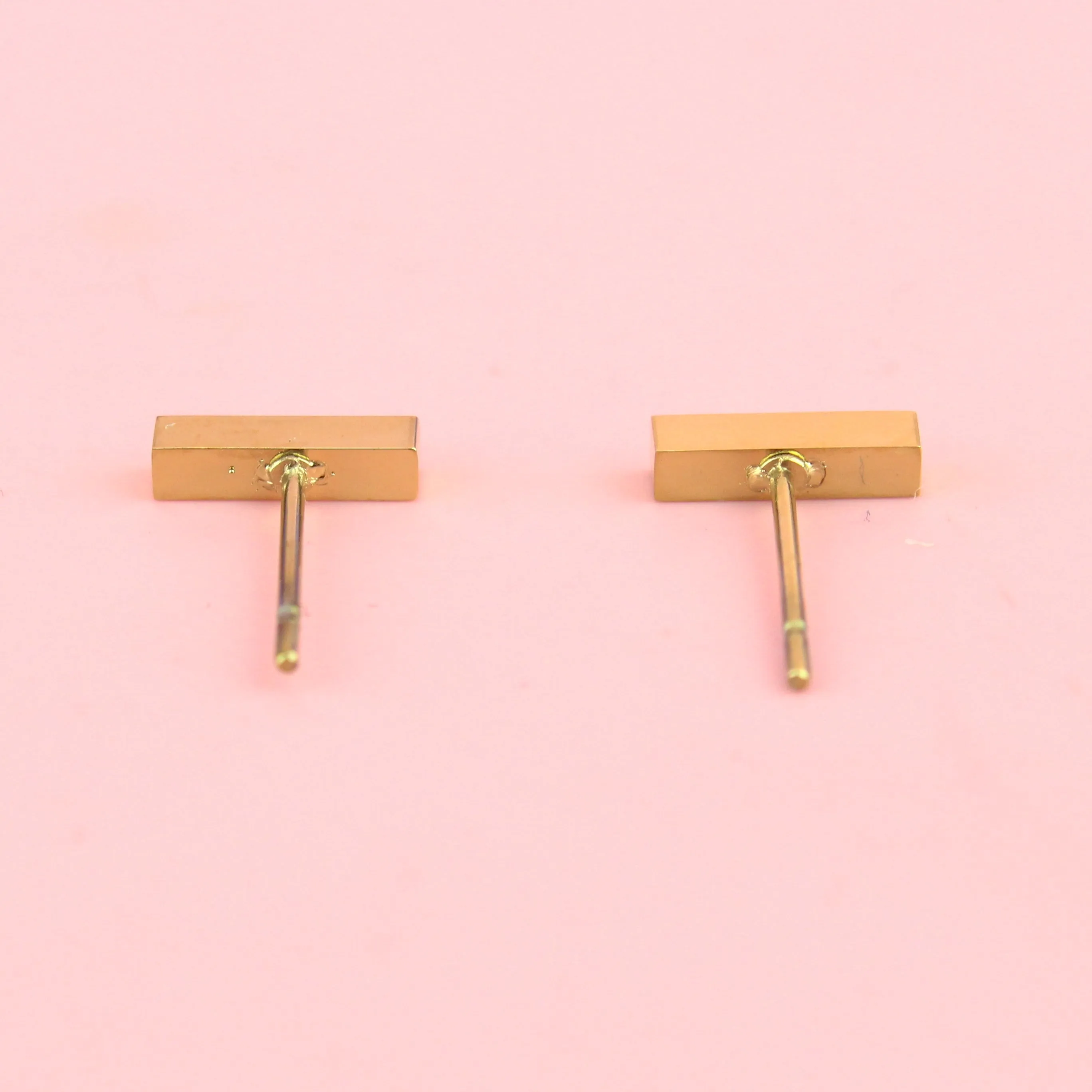 Minimalist Bar Studs (Gold Plated)