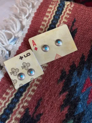 Navajo Simple Studs with Turquoise