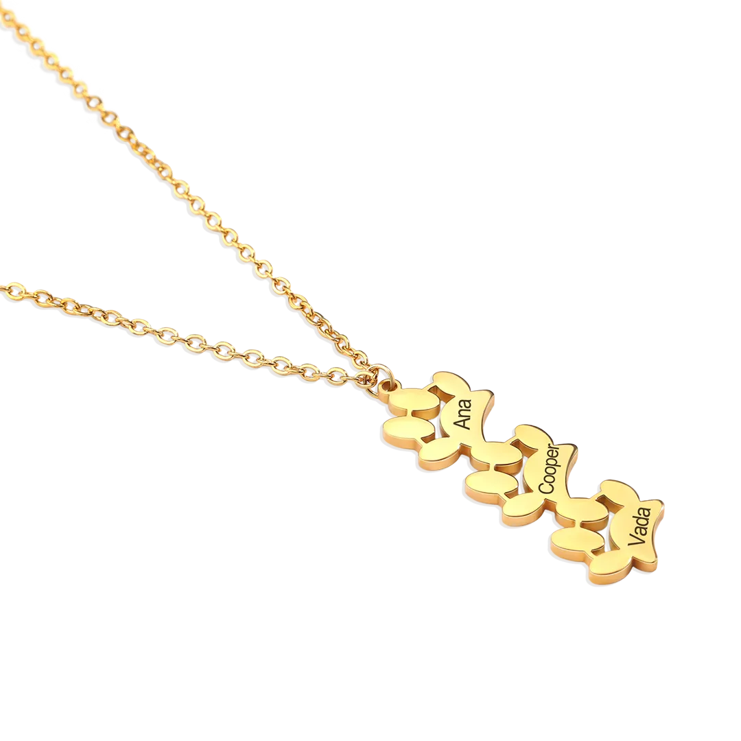 Personalized Paw Print Necklace