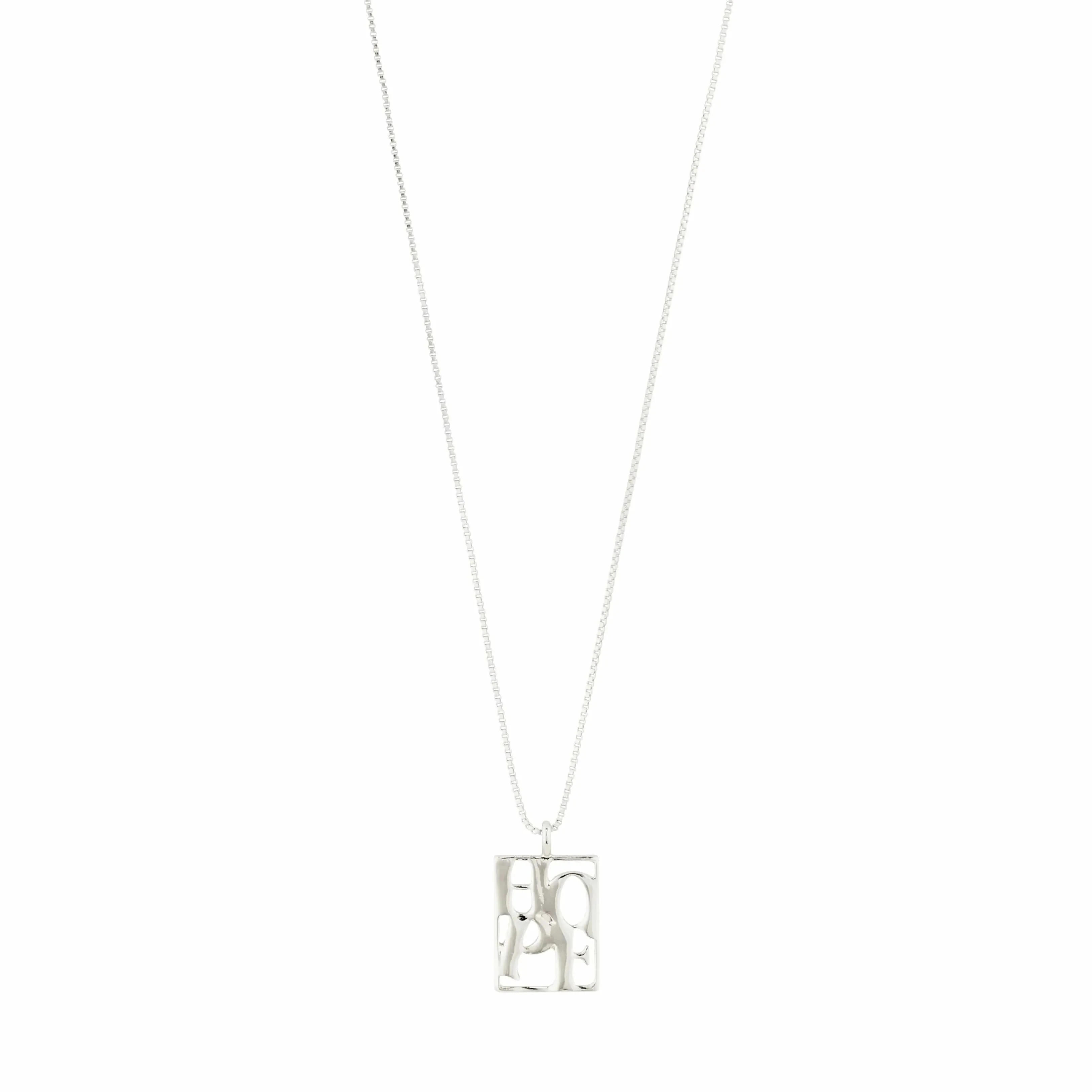 Pilgrim Love Tag Recycled Pendant Necklace