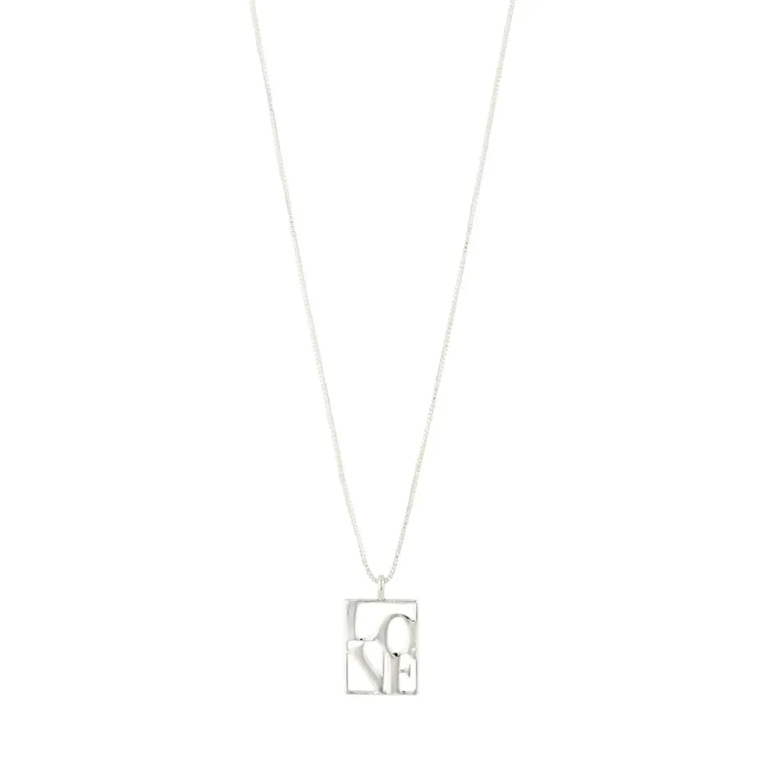 Pilgrim Love Tag Recycled Pendant Necklace