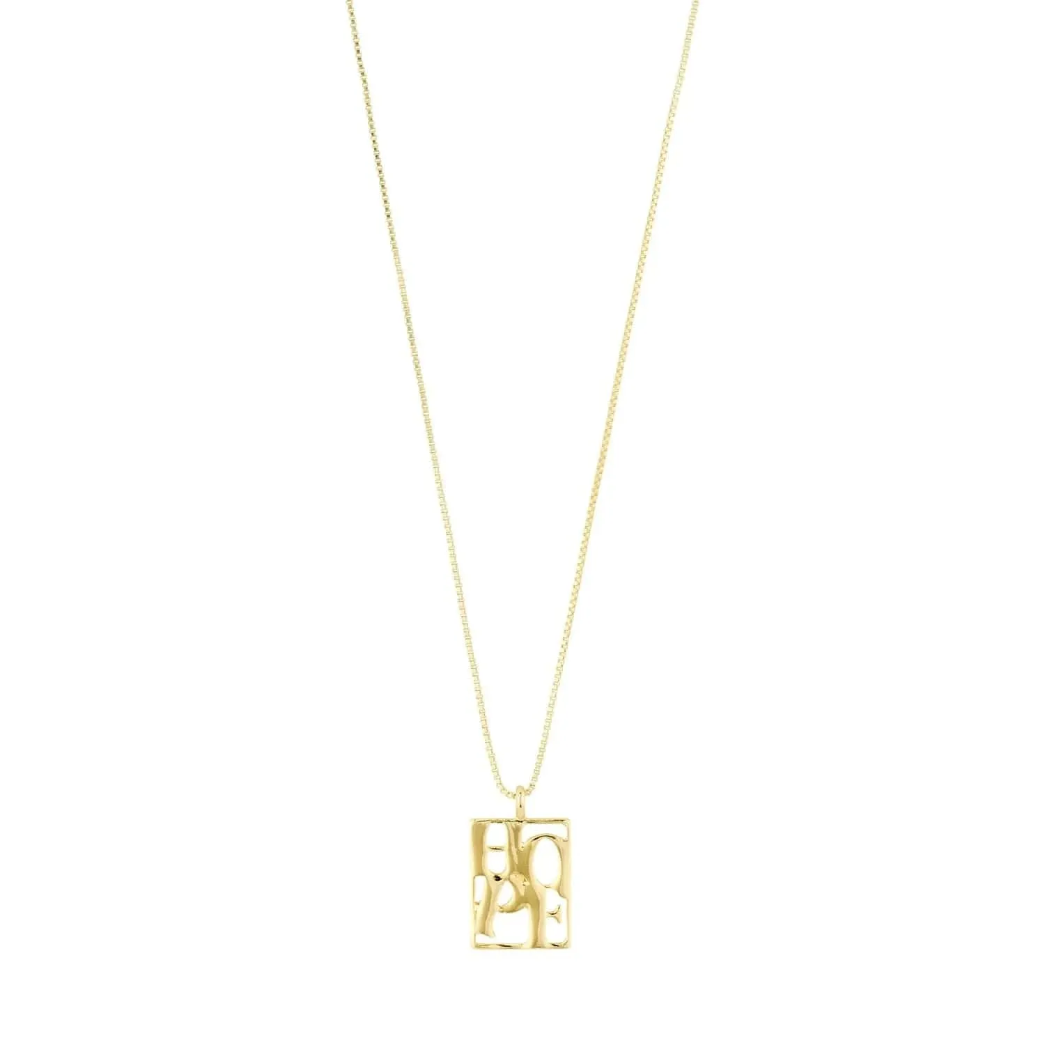 Pilgrim Love Tag Recycled Pendant Necklace