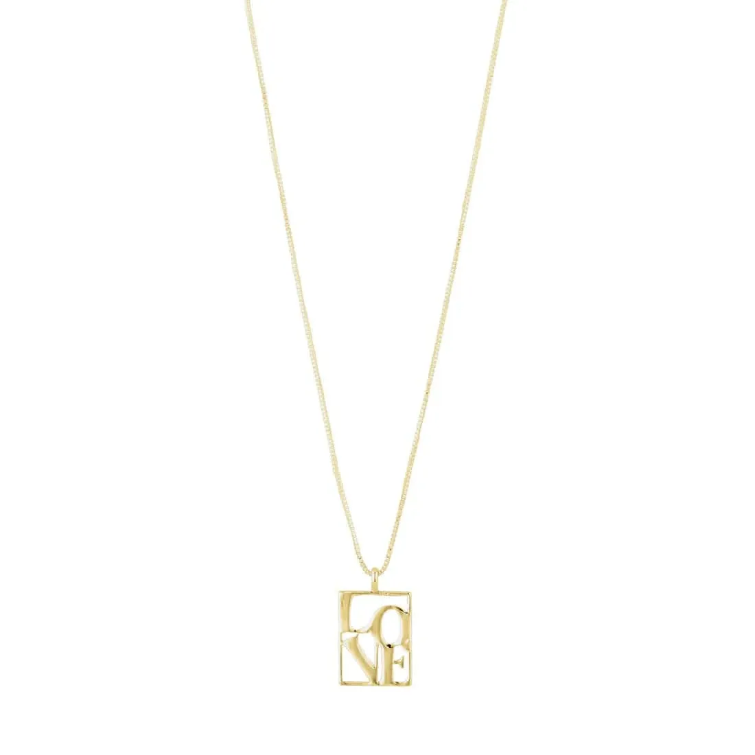 Pilgrim Love Tag Recycled Pendant Necklace