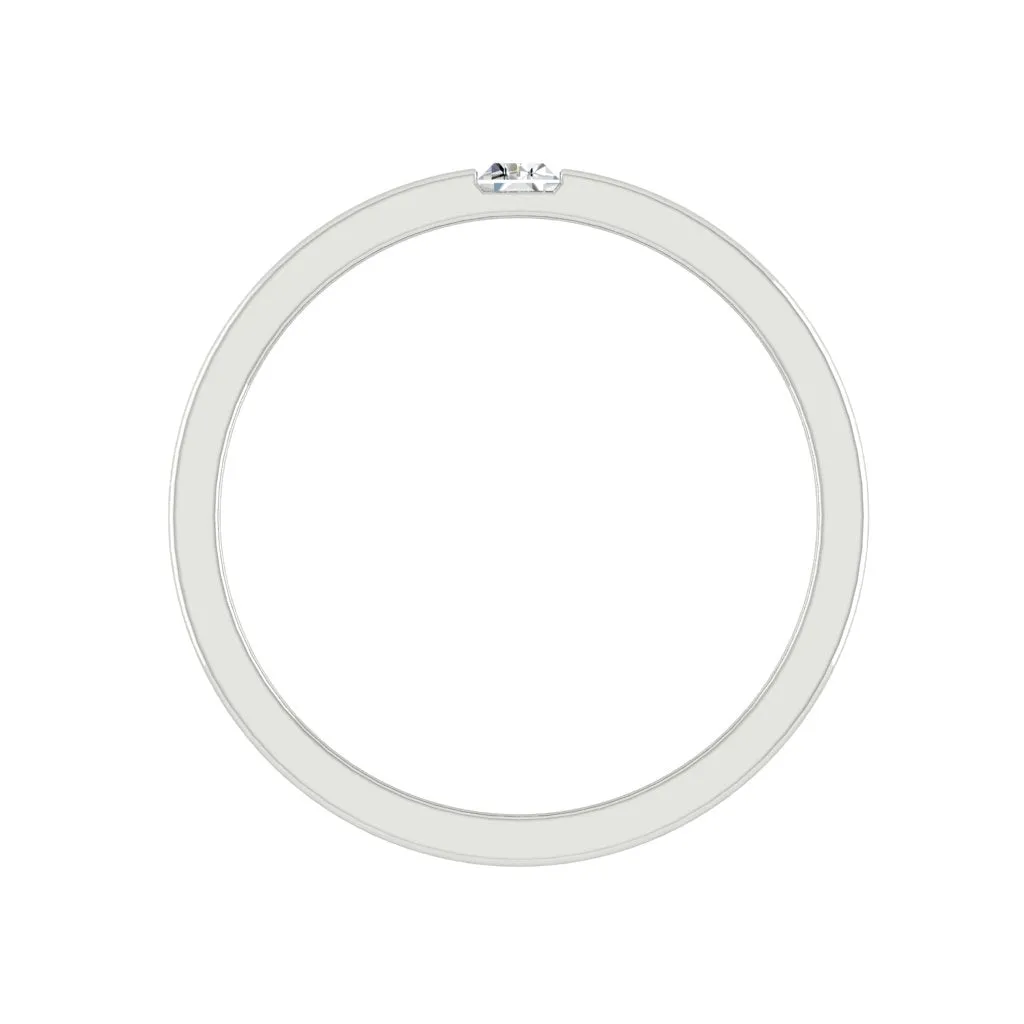 Retto 0.24ct Lab Diamond 14K White Gold