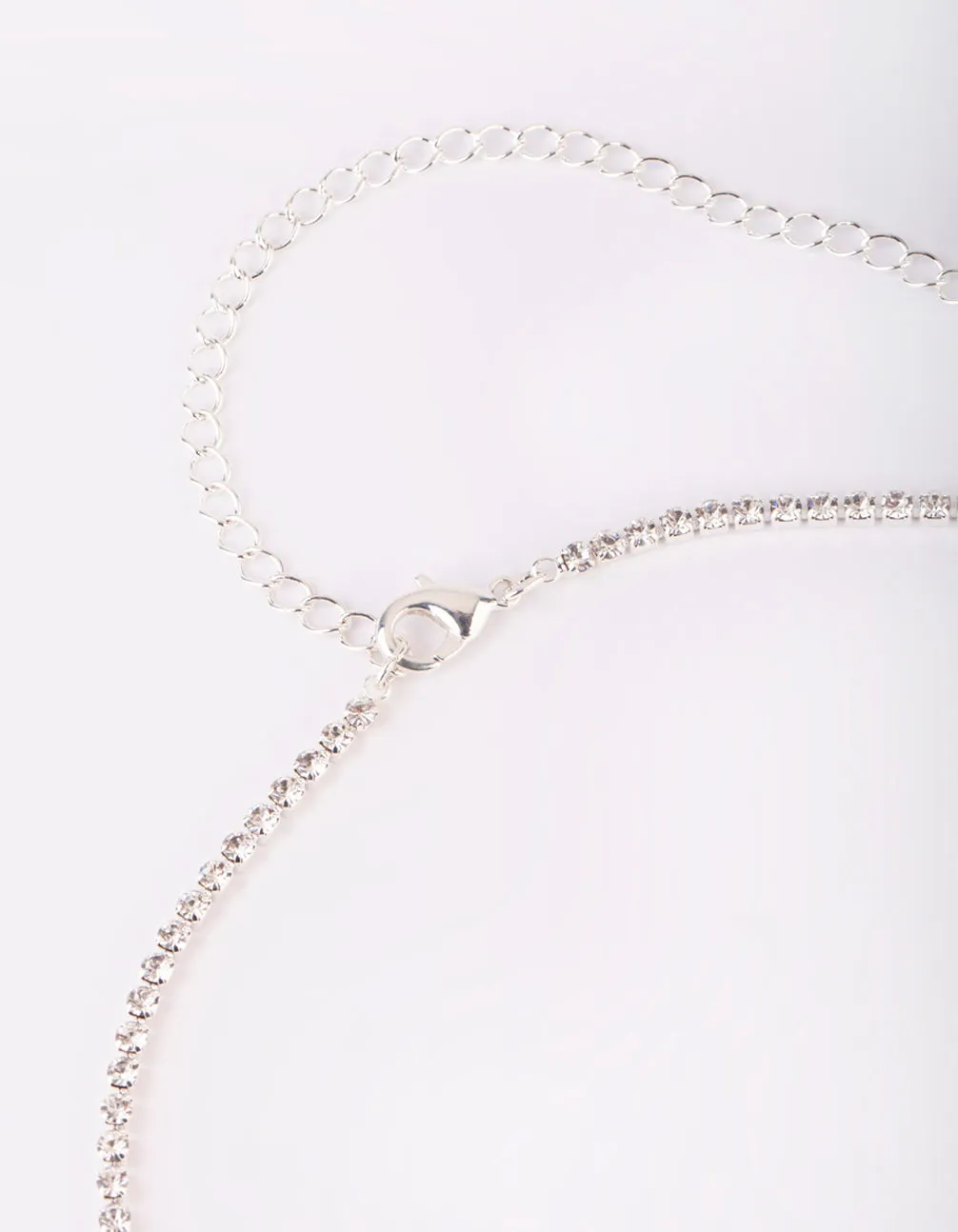 Rhodium Diamante Waist Chain