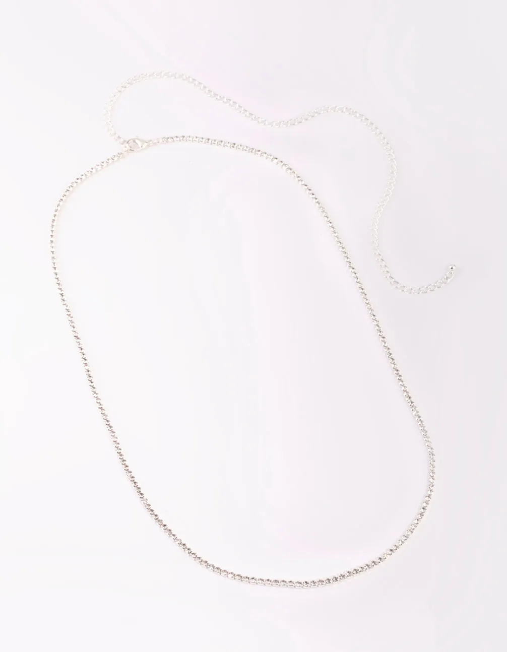 Rhodium Diamante Waist Chain