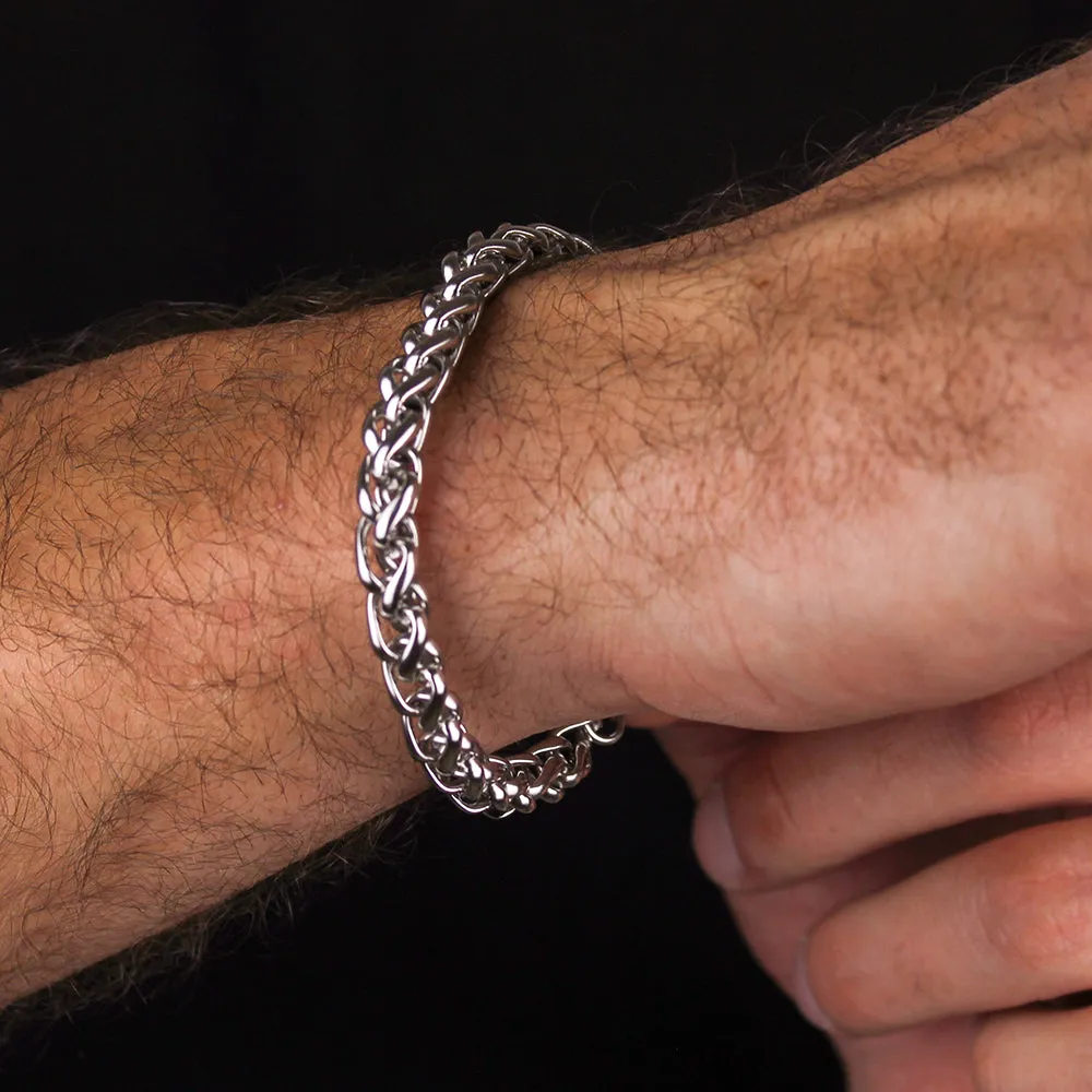 Rope Chain Bracelet (Silver-Plated)