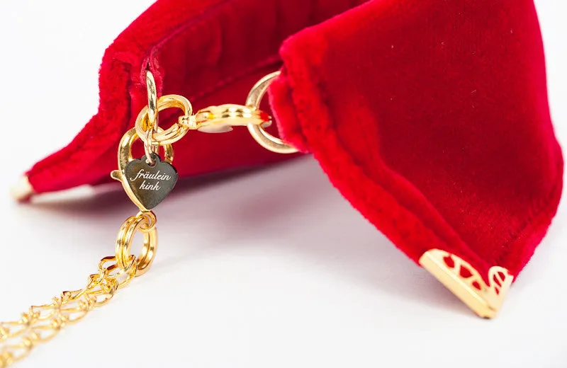 Rouge Velvet Cuffs