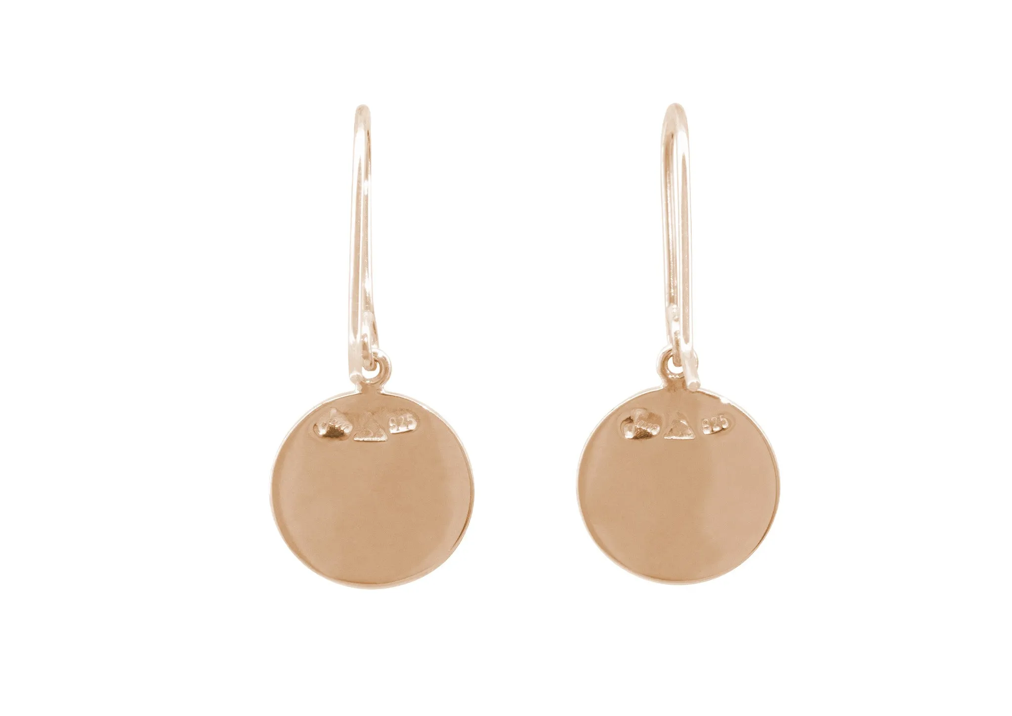 Silk Wave Earrings, Red Gold