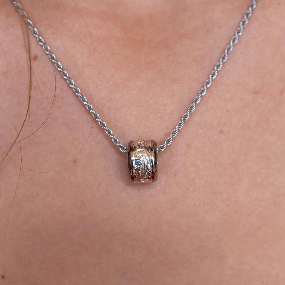Smooth Edge Sea Turtle Barrel Pendant