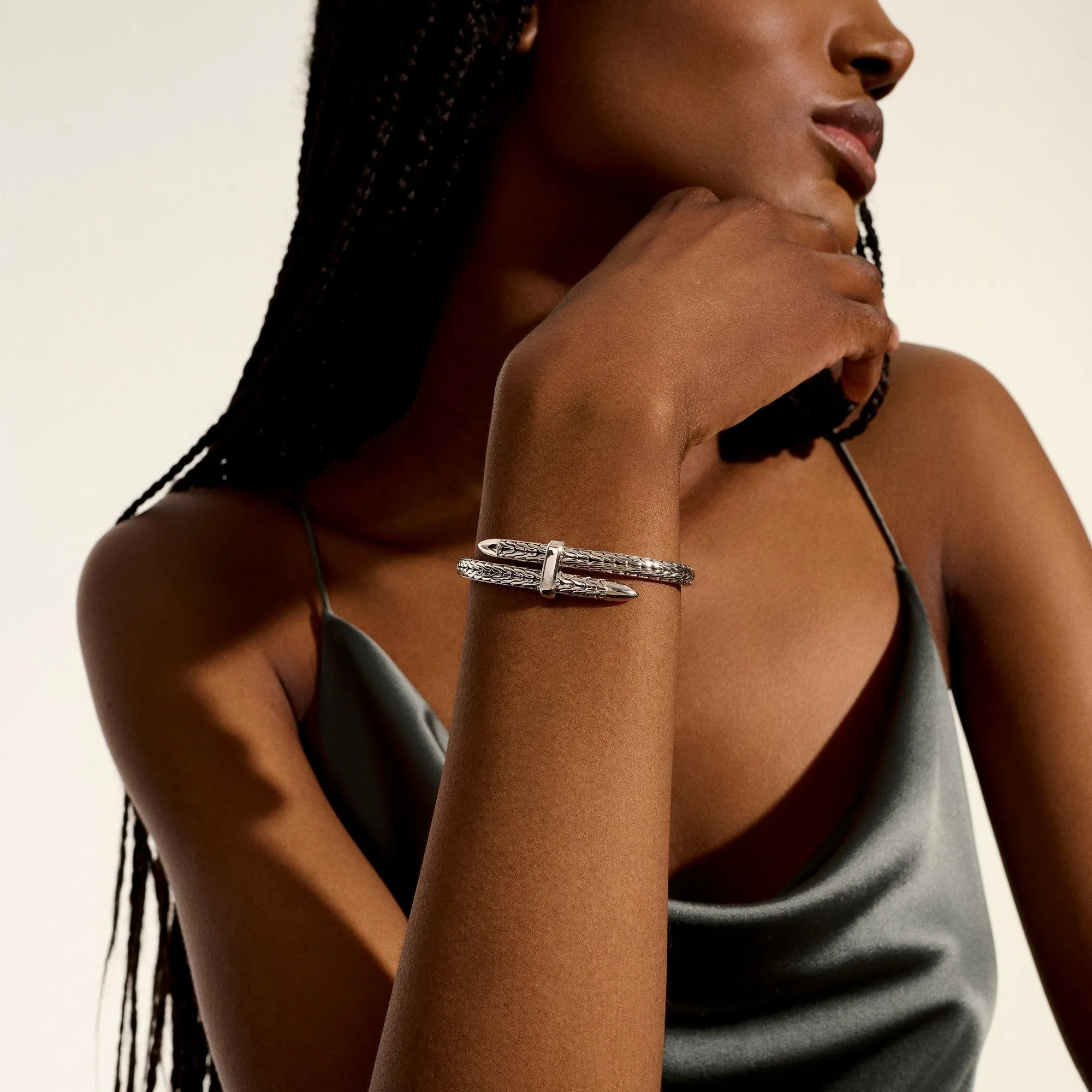 Spear Flex Cuff, Sterling Silver