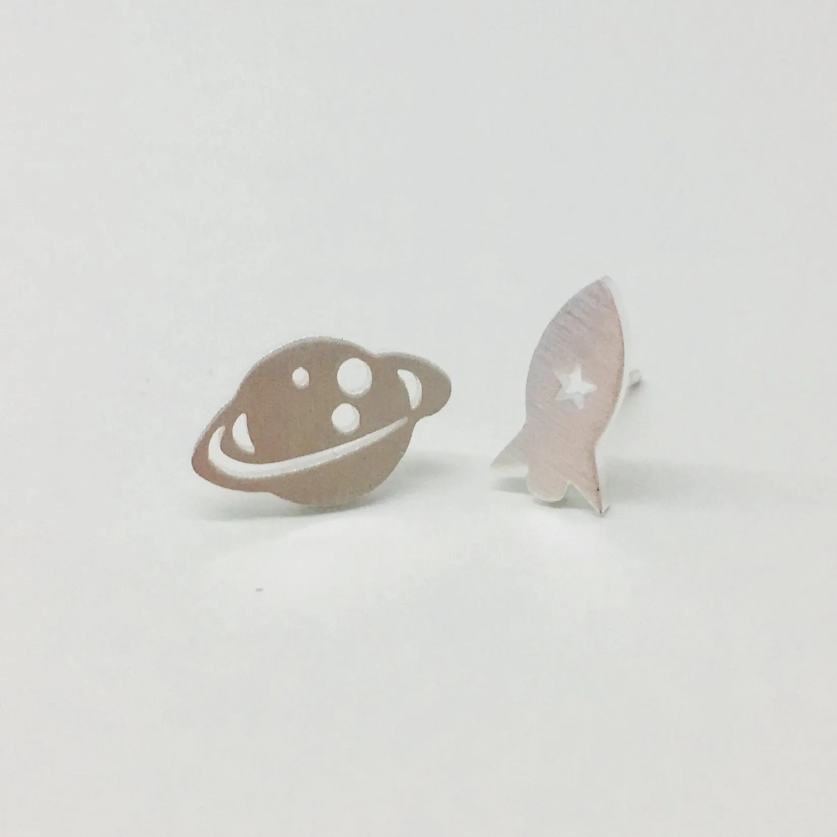 Stainless Steel Earrings - Outer Space