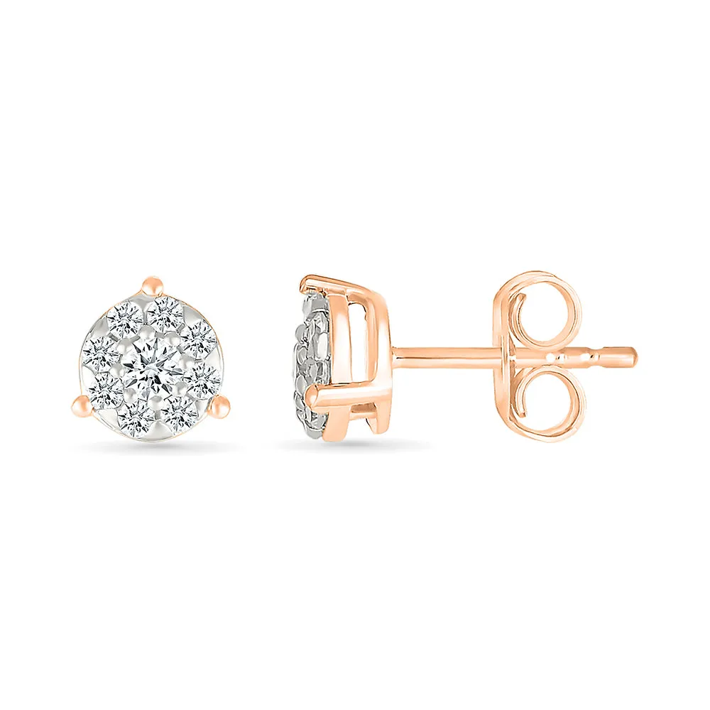 Surya Diamond Stud Earrings