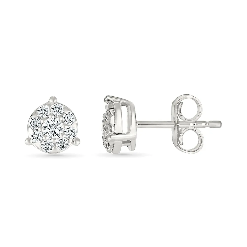 Surya Diamond Stud Earrings