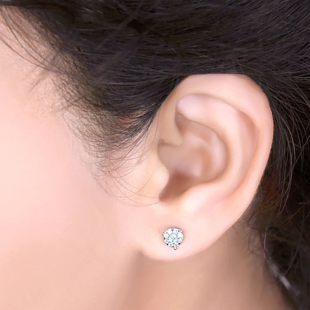 Surya Diamond Stud Earrings
