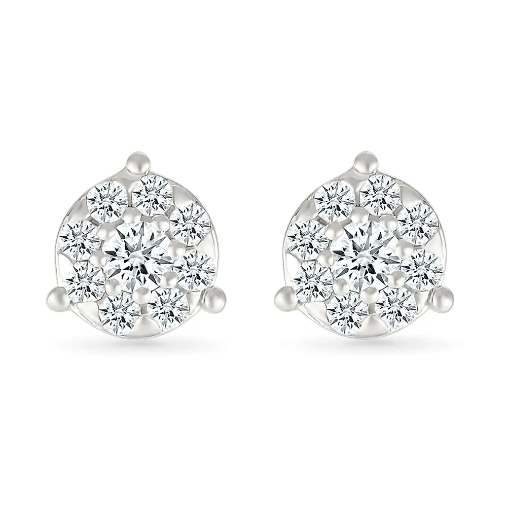 Surya Diamond Stud Earrings