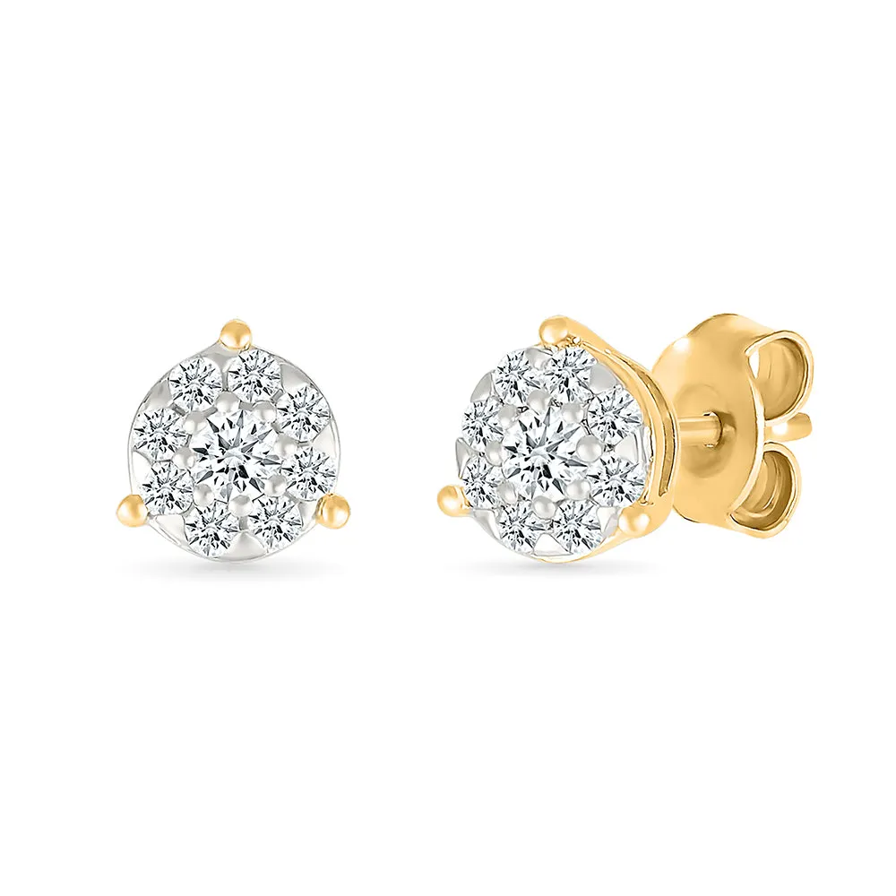 Surya Diamond Stud Earrings