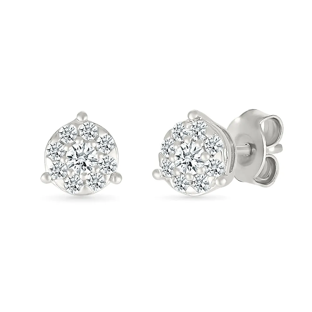 Surya Diamond Stud Earrings