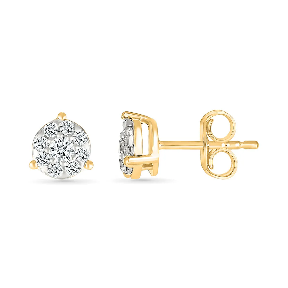 Surya Diamond Stud Earrings
